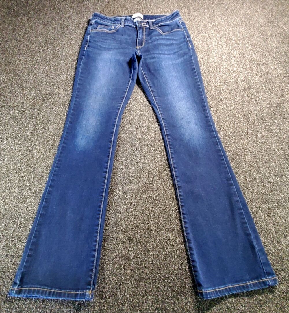 Sonoma Bootcut Jeans Women's 8  Midrise Dark Wash Denim Stretch Comfort